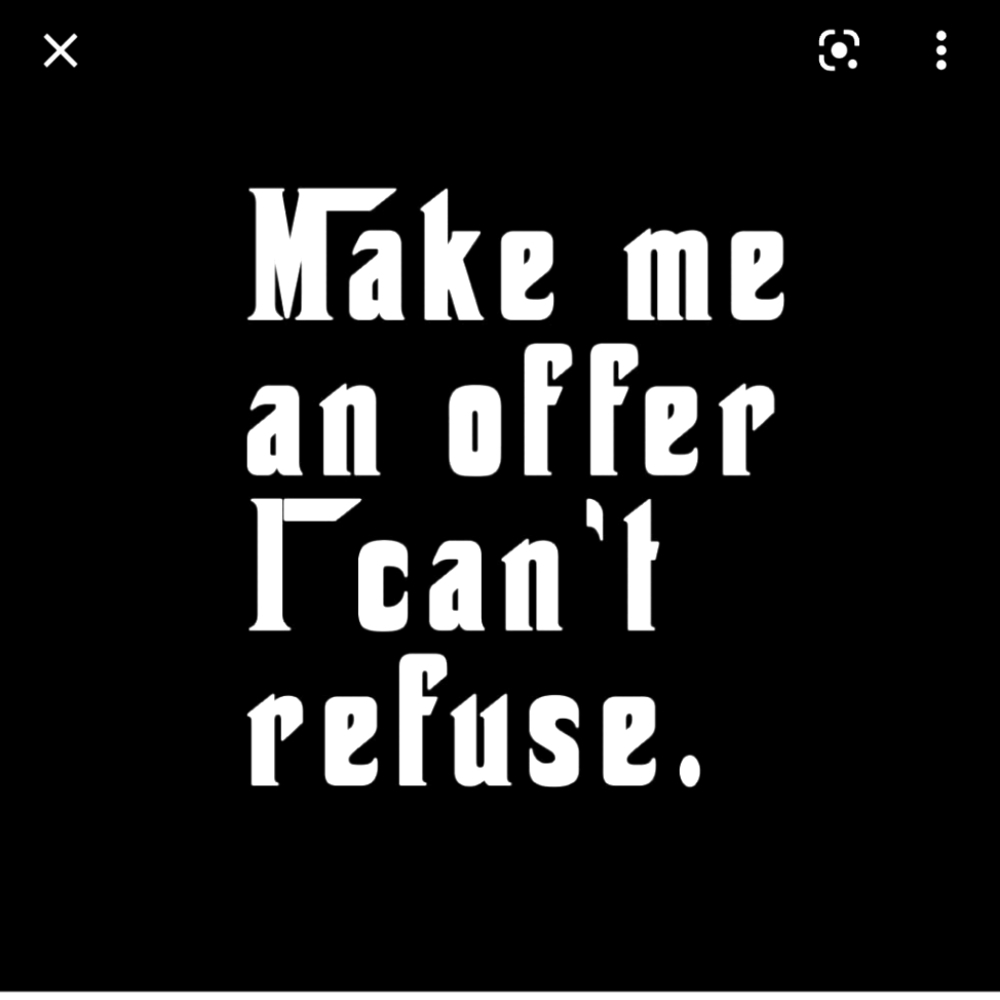 NOW ACCEPTING REASONABLE OFFERS!